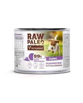 Raw Paleo Duck&Boar Puppy Can 200g