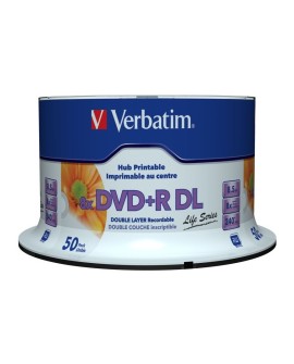 Płyta DVD+R 8.5GB 8X DOUBLE LAYER/WIDE PRINTABLE SURF 50ER SPIN