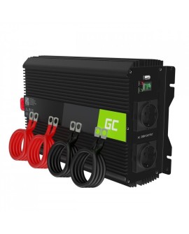 Green Cell INVGC12 adapter zasilający/ inwentor Automatyczna 3000 W Czarny