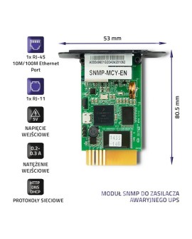 QOLTEC MODUŁ SNMP DO ZASILACZA AWARYJNEGO UPS