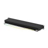 LANBERG PATCH PANEL 24 PORT 1U 19" KAT.6A FTP CZARNY PPSA-1024-B