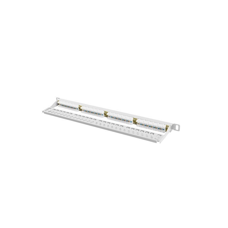 LANBERG PATCH PANEL 24 PORT 0.5U KAT.6 UTP SZARY