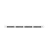 LANBERG PATCH PANEL 24 PORT 0.5U KAT.6 UTP SZARY