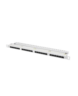 LANBERG PATCH PANEL 24 PORT 0.5U KAT.6 UTP SZARY