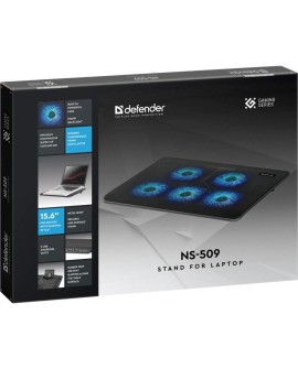 DEFENDER PODSTAWKA CHŁODZĄCA POD LAPTOPA NS-509 15.6" 5W 2XUSB 29509