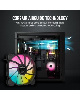 Corsair SP140 RGB ELITE Obudowa komputera Wentylator 14 cm Czarny 1 szt.