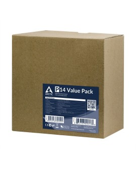 WENTYLATOR ARCTIC P14 value Pack (black/black) 140mm Pack of 5pcs