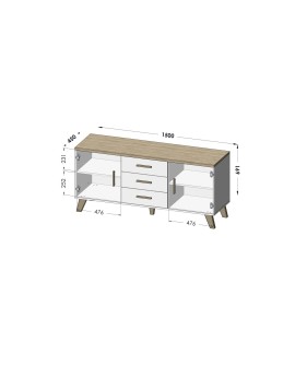Zestaw LOTTA 2 (KOM1502D3S+ KOM1102D4S+WIT+ ŁAW110)