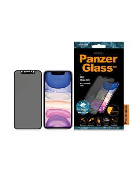 PANZERGLASS SZKŁO HARTOWANE Apple iPhone 11 | XR | Edge-to-Edge CZARNE DO ETUI