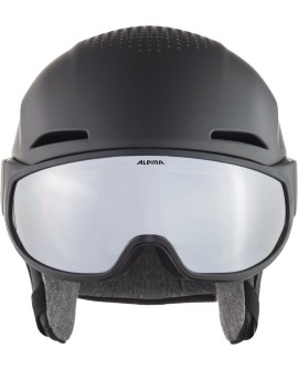 Kask narciarski ALPINA ALTO V black matt 55-59 (WYPRZEDAŻ)