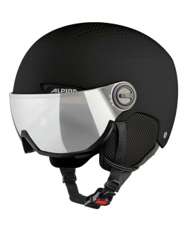 Kask narciarski ALPINA ARBER VISOR Q LITE BLACK 54-58 (WYPRZEDAŻ)