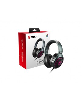 MSI Immerse GH50 Zestaw słuchawkowy Przewodowa Opaska na głowę Gaming Czarny