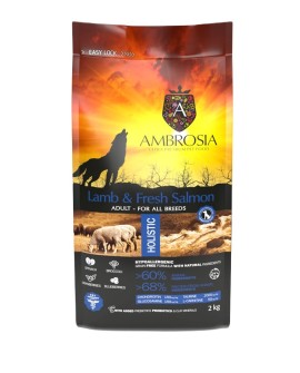 Ambrosia Jagnięcina i Świeży Łosoś 2kg dla psa