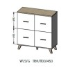 Zestaw LOTTA 1 (RTV1602D2K+ WIT+ KOM110 4D)