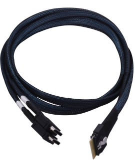 Microchip Technology 2304800-R kabel SAS 0,8 m Czarny