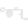 Glorious PC Gaming Race Coiled Fioletowy 1,37 m