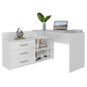 Biurko narożne + komoda DANY 120x50xH76 biały