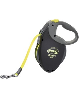 FLEXI Giant Neon M - smycz automatyczna - 8 m