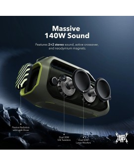 Głośnik bezprzewodowy Soundcore Boom 2 Plus 140W Zielony