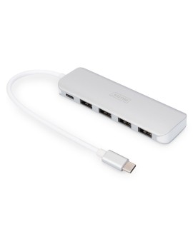 Digitus 4-portowy hub USB Type-C™ (USB 3.0) + PD