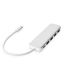Digitus 4-portowy hub USB Type-C™ (USB 3.0) + PD