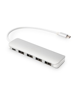 Digitus 4-portowy hub USB Type-C™ (USB 3.0) + PD