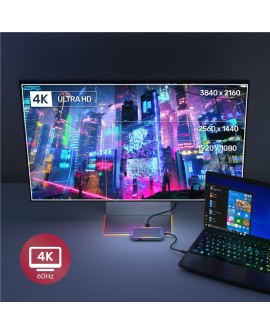 UNITEK HUB USB-C, HDMI 2.0, RJ45, 3,5MM, PD 100W