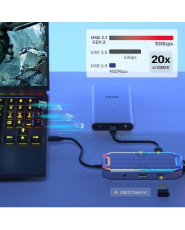 UNITEK HUB USB-C, HDMI 2.0, RJ45, 3,5MM, PD 100W