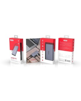 UNITEK HUB USB-C 2X USB 3.1, HDMI, DP, RJ45, SD