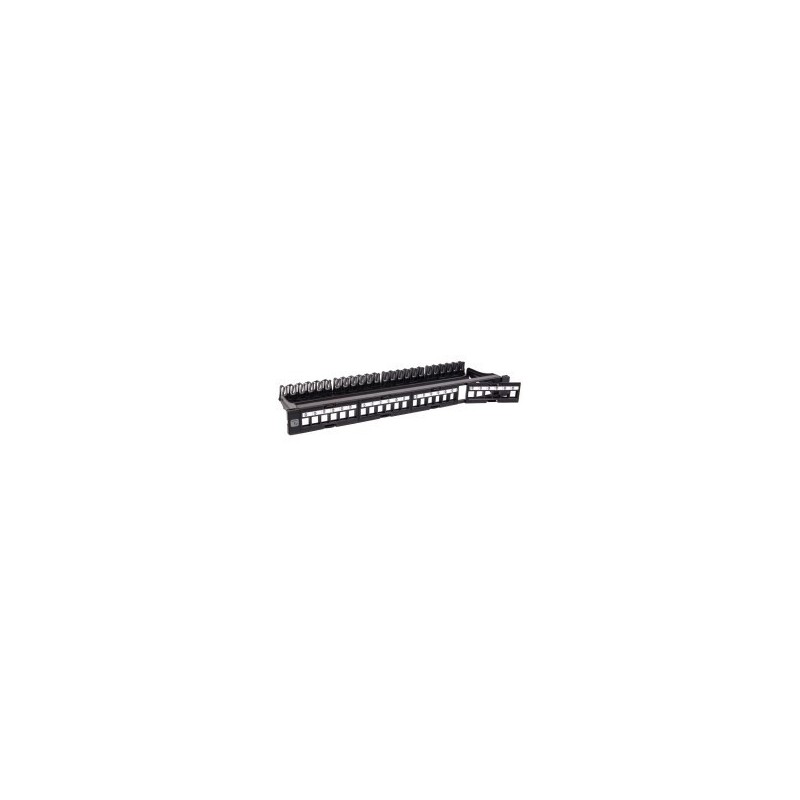 Patch Panel 24p Keystone UTP z 4 wyjmowanymi sekcjami po 6 portów