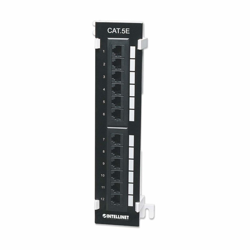 Patch panel naścienny 12 portów RJ45 Cat5e