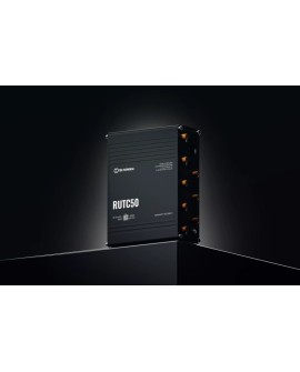 Teltonika RUTC50 router bezprzewodowy Gigabit Ethernet Dual-band (2.4 GHz/5 GHz) 5G Czarny