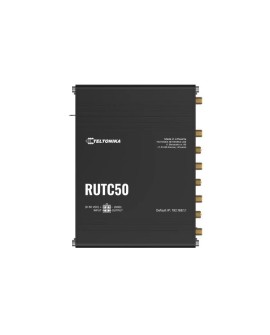 Teltonika RUTC50 router bezprzewodowy Gigabit Ethernet Dual-band (2.4 GHz/5 GHz) 5G Czarny