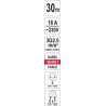 Yato YT-8106 rozgałęziacz 30 m 4 x gniazdo sieciowe Wewnątrz/Na wolnym powietrzu Czarny, Czerwony, Biały