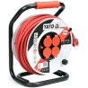 Yato YT-8108 rozgałęziacz 50 m 4 x gniazdo sieciowe Wewnątrz/Na wolnym powietrzu Czarny, Czerwony, Biały
