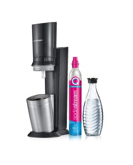 SodaStream Crystal 3.0 Metal, Stal nierdzewna Czarny