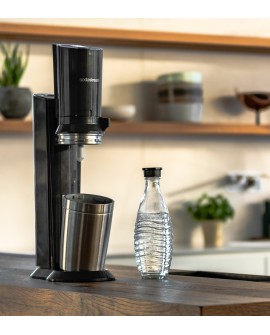 SodaStream Crystal 3.0 Metal, Stal nierdzewna Czarny