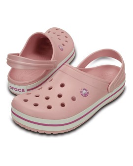 Crocs Crocband Chodaki Unisex Różowy, Biały
