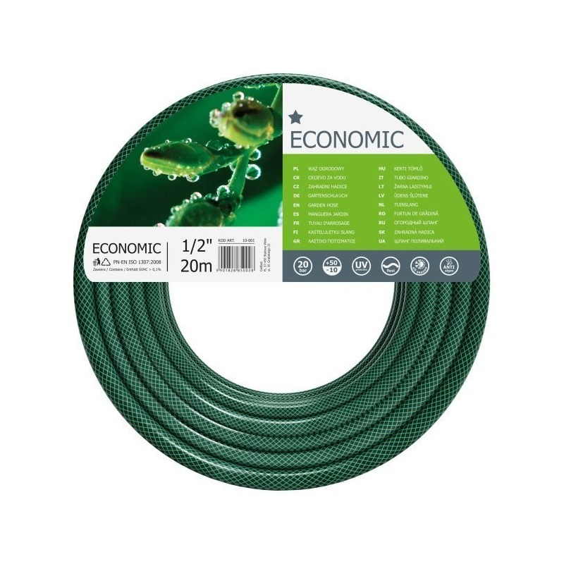 Wąż ogrodowy z pcw CELLFAST Economic CF10022R