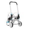 Wózek na wąż ogrodowy CELLFAST 55-050 EXPLORER metalowy 1/2 60 m Czarny, Niebieski, Szary