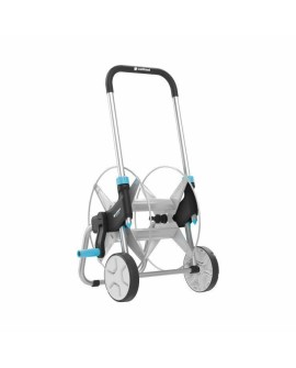 Wózek na wąż ogrodowy CELLFAST 55-050 EXPLORER metalowy 1/2 60 m Czarny, Niebieski, Szary