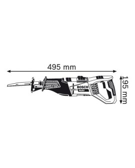 Bosch GSA 1100 E Professional 2700 spm 1100 W Czarny, Niebieski, Czerwony