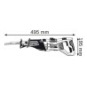 Bosch GSA 1100 E Professional 2700 spm 1100 W Czarny, Niebieski, Czerwony