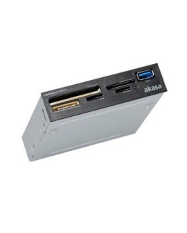 Akasa AK-ICR-27 czytnik kart USB 3.2 Gen 1 (3.1 Gen 1) Wewnętrzny Czarny, Szary