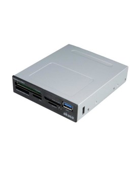 Akasa AK-ICR-27 czytnik kart USB 3.2 Gen 1 (3.1 Gen 1) Wewnętrzny Czarny, Szary