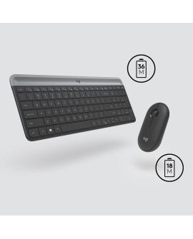 Wireless Keyboard and Mouse Combo MK470 GRAPHITE