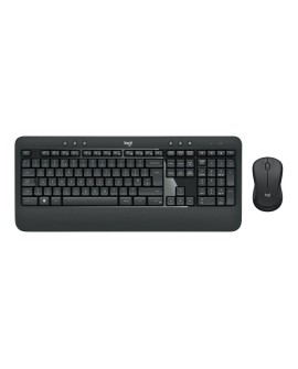 Logitech Advanced MK545 klawiatura Dołączona myszka Biuro RF Wireless QWERTY Amerykański międzynarodowy Czarny