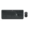 Logitech Advanced MK545 klawiatura Dołączona myszka Biuro RF Wireless QWERTY Amerykański międzynarodowy Czarny