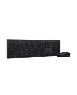 Lenovo 4X31K03968 klawiatura Dołączona myszka Biuro RF Wireless + Bluetooth US English Szary