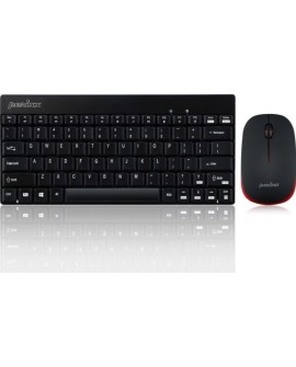 Zestaw bezprzewodowy klawiatura+mysz Perixx PERIDUO-712 Compact czarny Mini